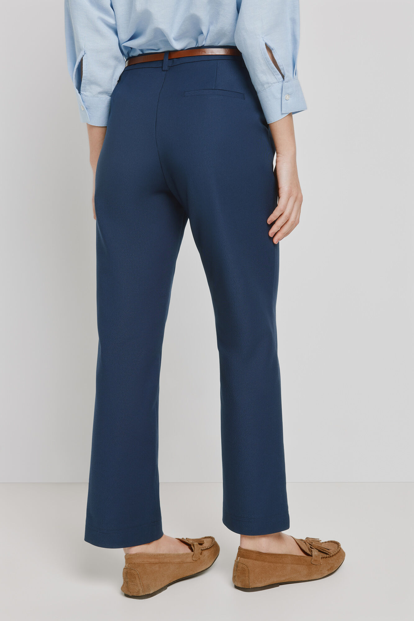 Milano Pantal&oacute;n chino con cintur&oacute;n Navy