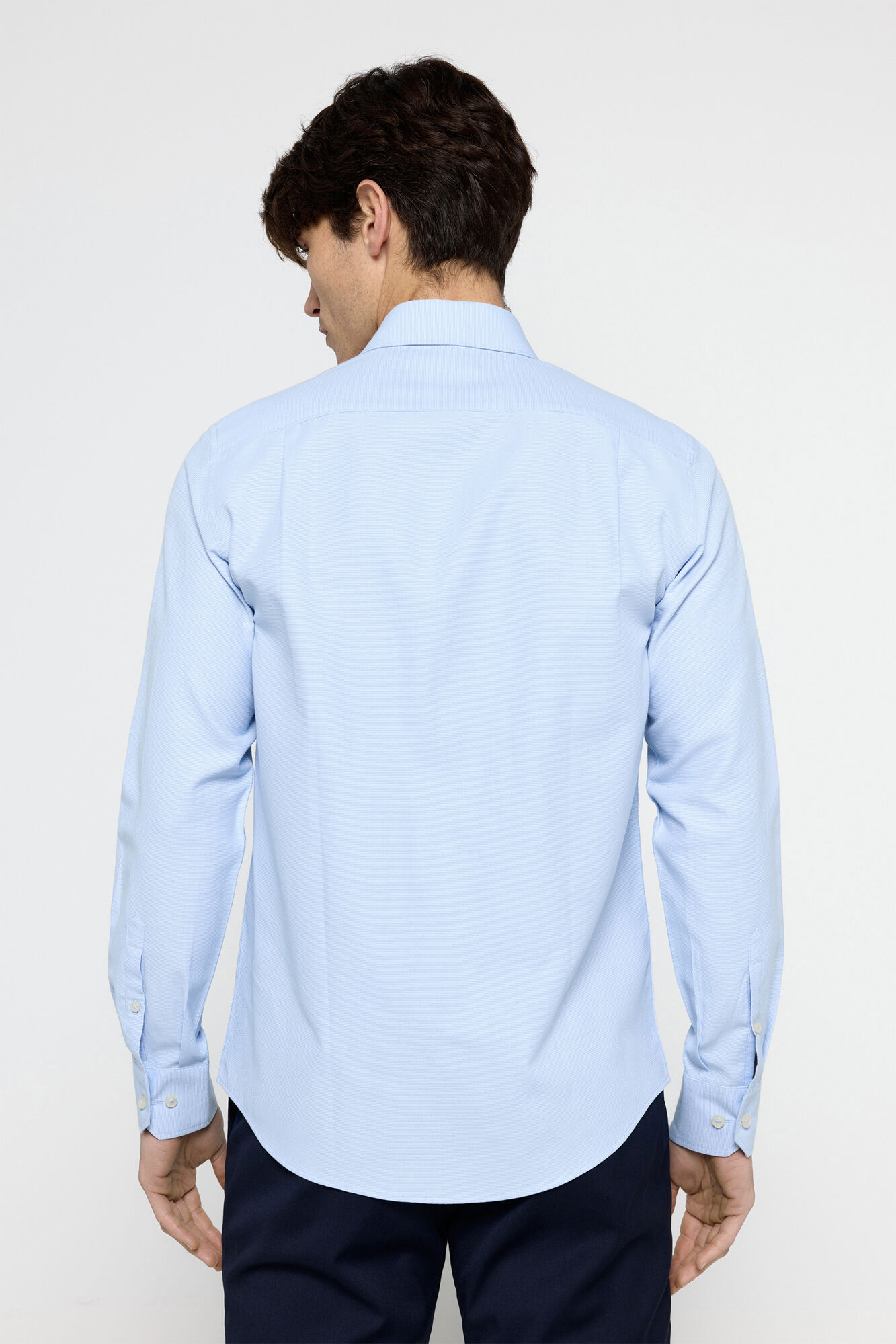 Milano Camisa Vestir Estructura Milano Azul