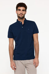 Fifty Outlet Polo piqué cuello mao Navy