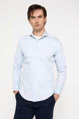 Fifty Outlet Camisa Stretch Rayas Azul