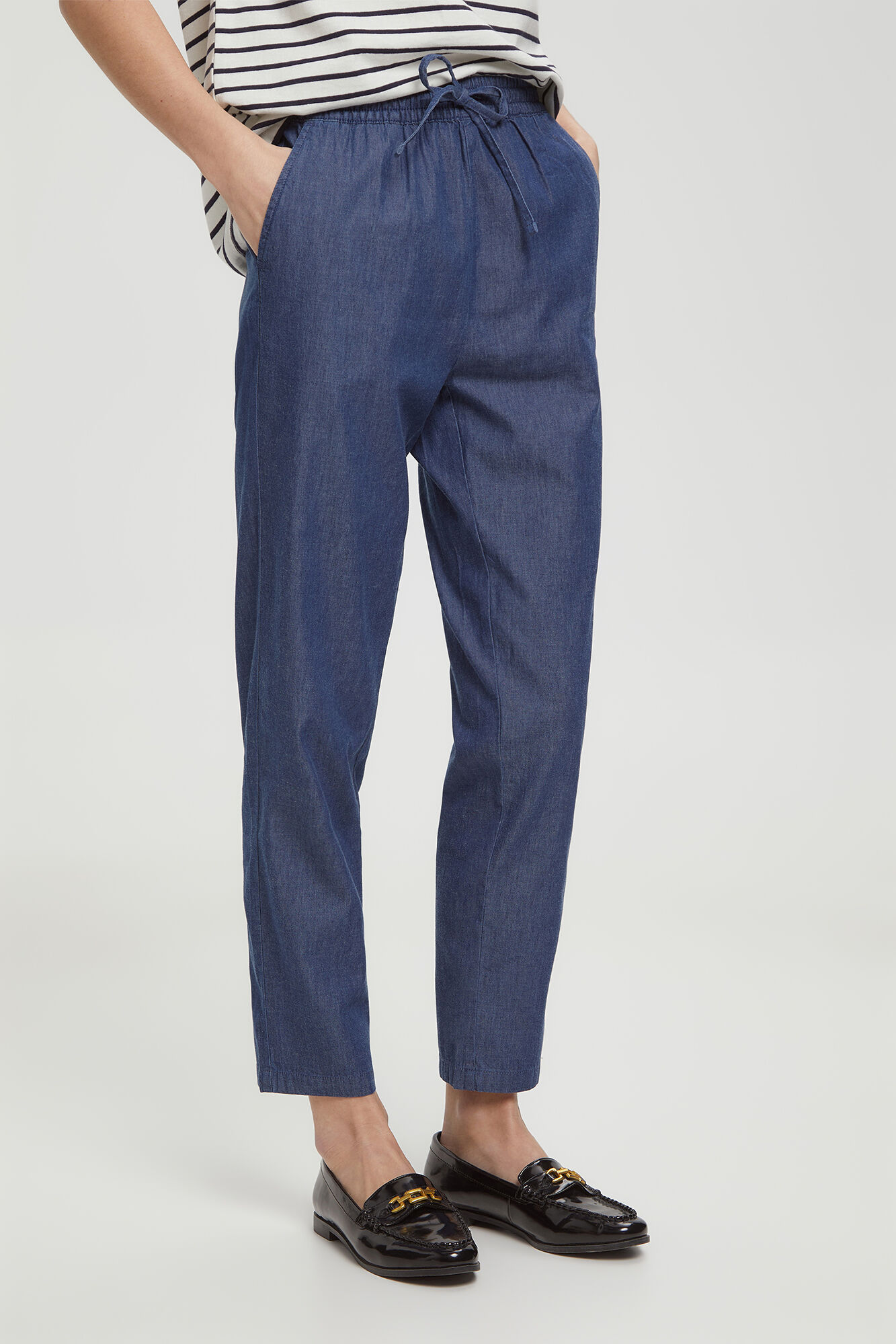 Milano Pantal&oacute;n fluido Navy