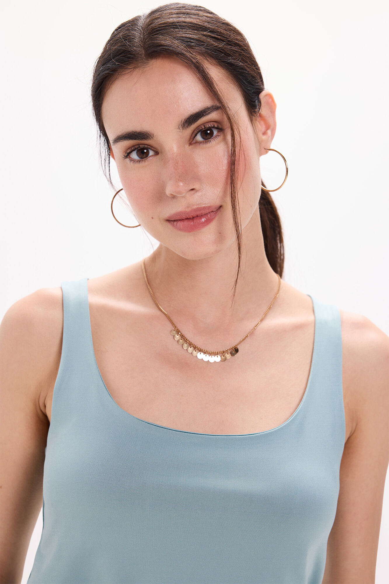 Milano Playera el&aacute;stica con tirantes anchos