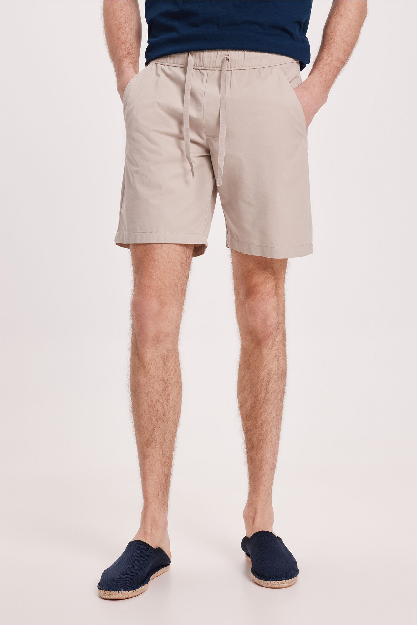 Milano Bermuda Goma Lisa Beige