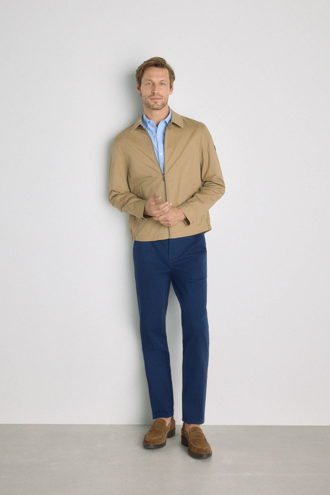 Milano Chamarra con bolsillos Beige/Camel