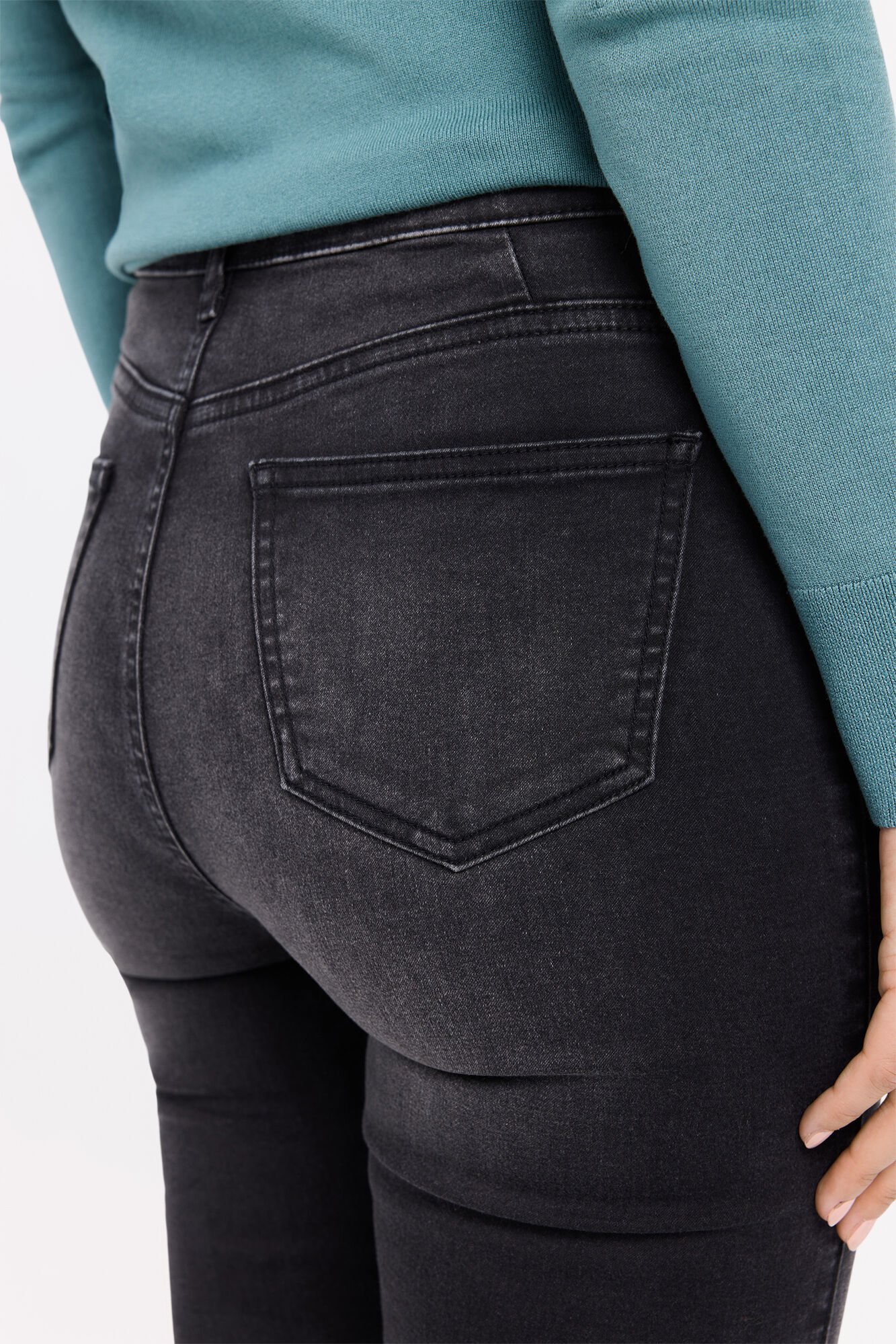 Milano Jeans push-up de tiro medio Gris Oscuro