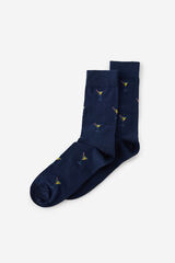 Milano Calcetines media caña print cocktails Navy