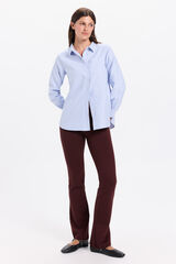 Fifty Outlet Pantalón elástico acampanado Vino