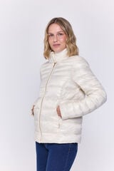 Milano Plumífero short estilo plumífero Marfil