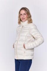 Milano Plumífero short estilo plumífero Marfil