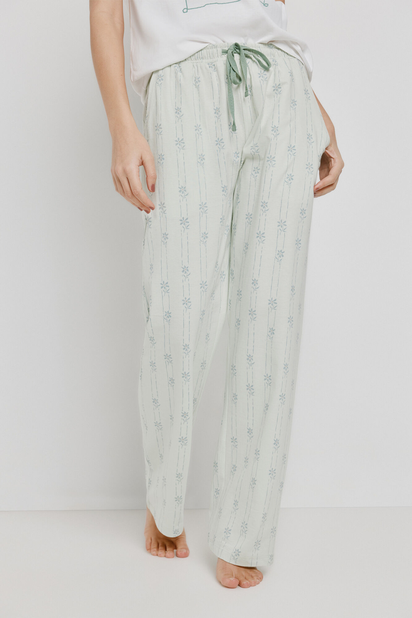Milano Pijama estampada Blanco