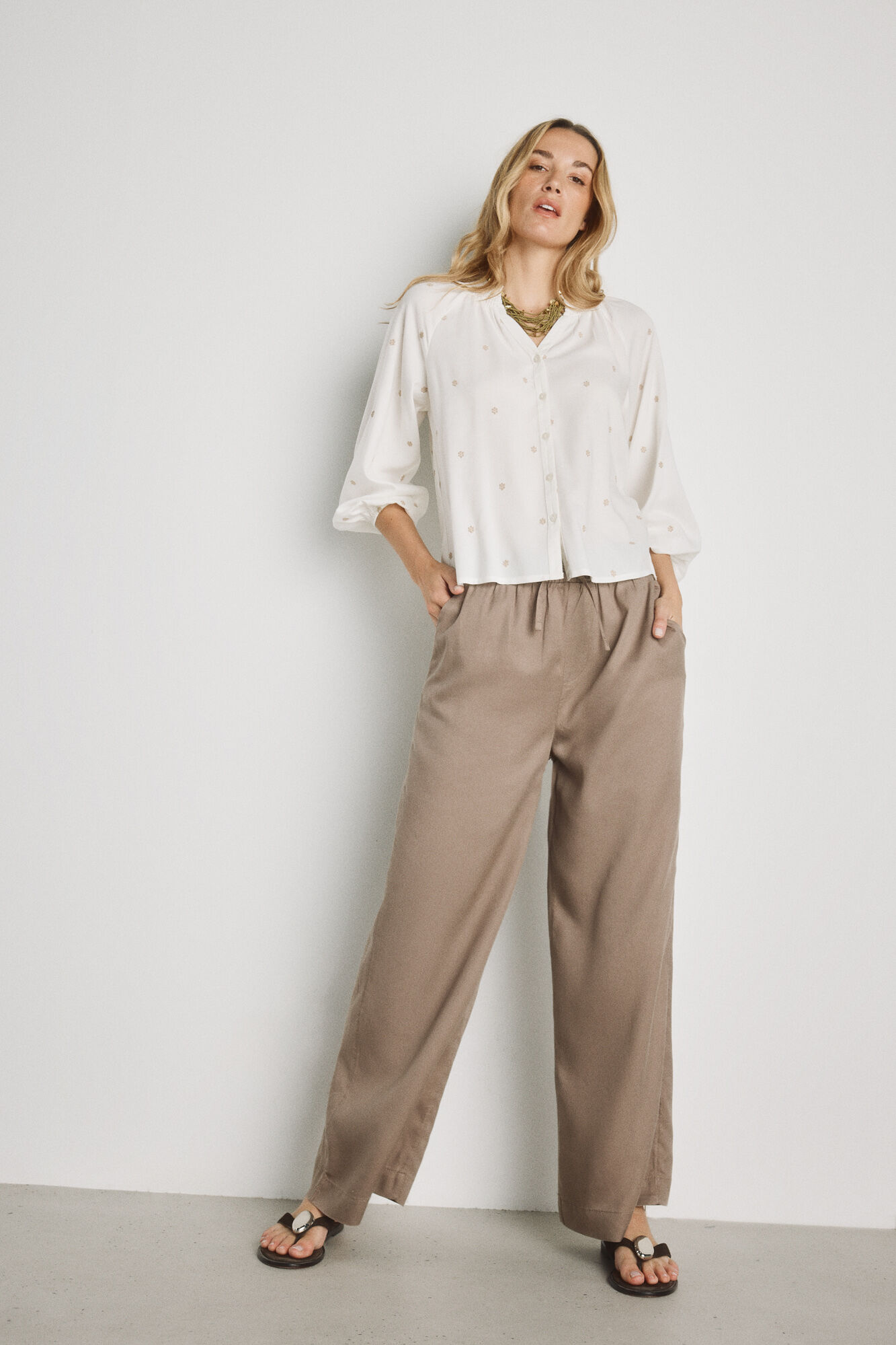 Milano Blusa manga larga Blanco