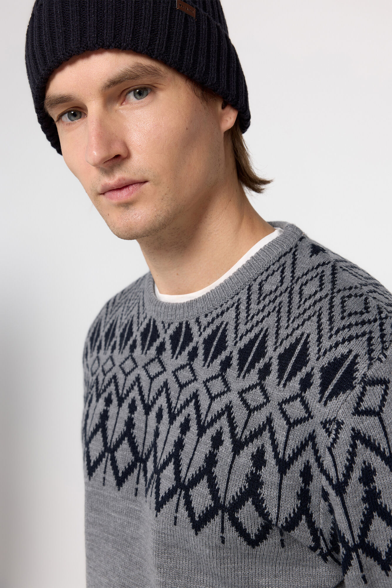 Milano Jersey cenefas cuello caja