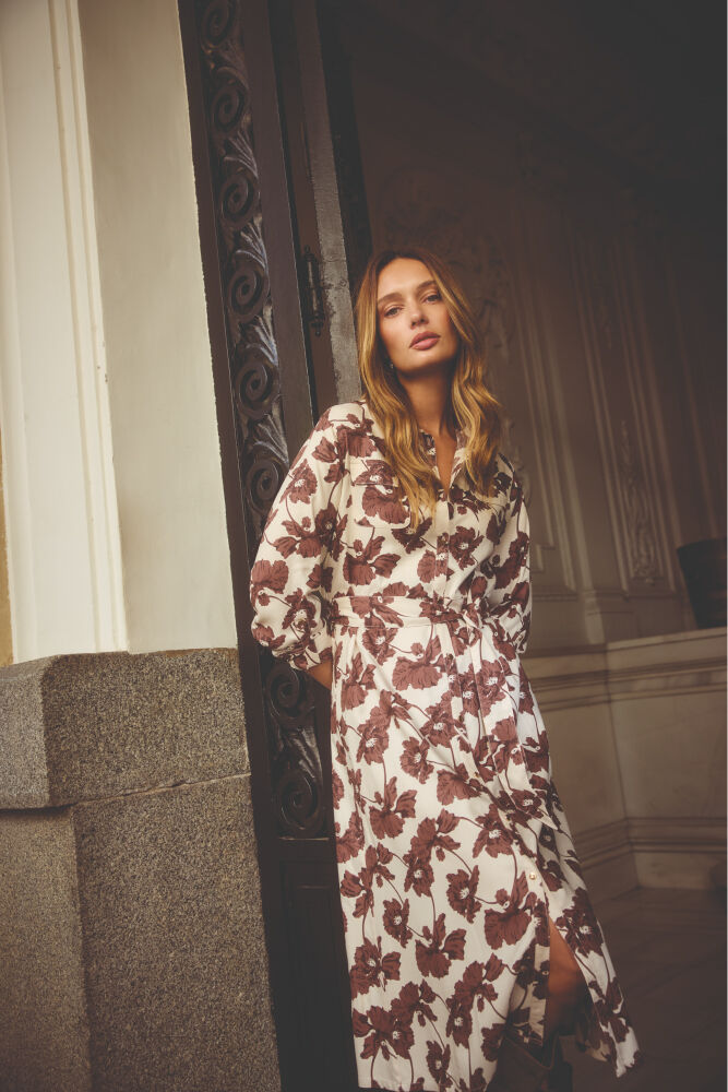 Milano Tejido de camisa midi