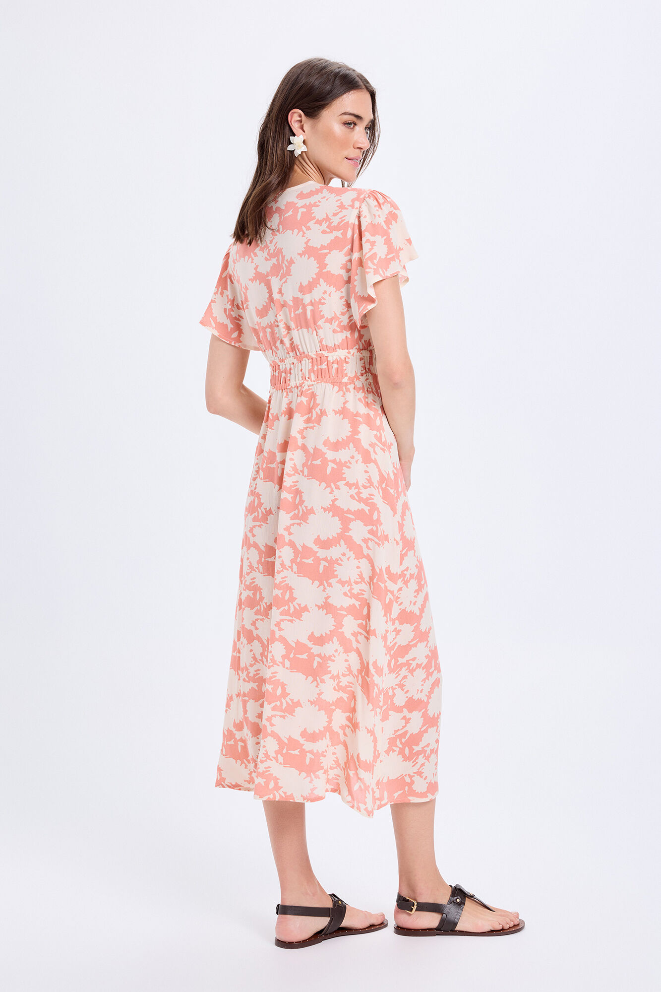 Milano Vestido midi Bambula Naranja