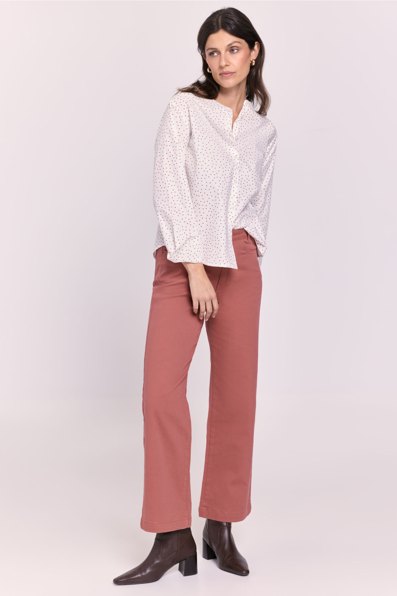 Milano Camisa cuello mao estampada