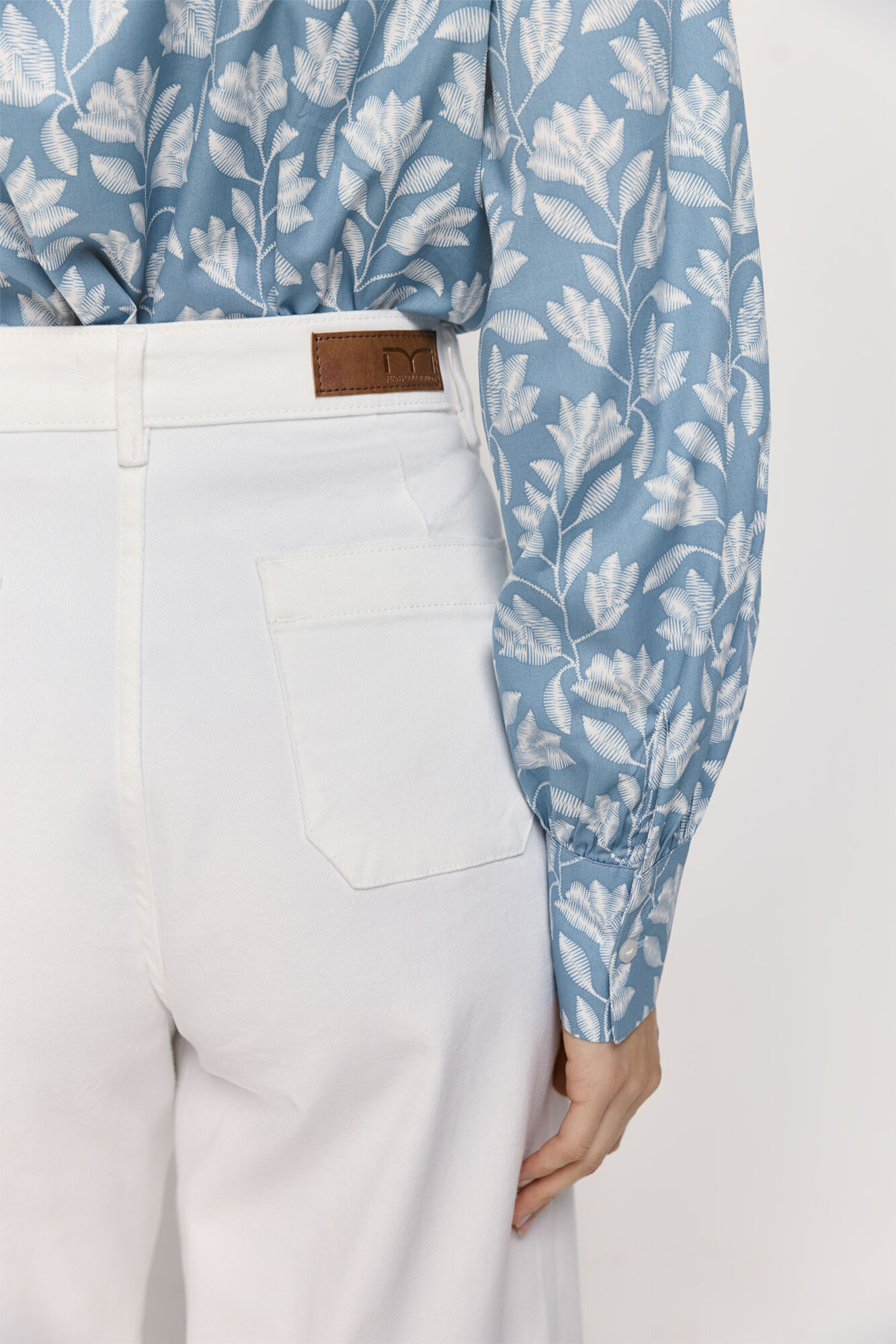 Milano Pantal&oacute;n ancho Blanco