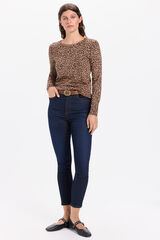 Milano Jeans ajustados de tiro medio Navy