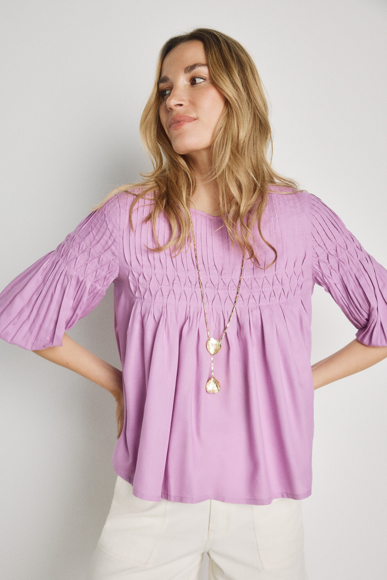 Milano Blusa cuello redondo