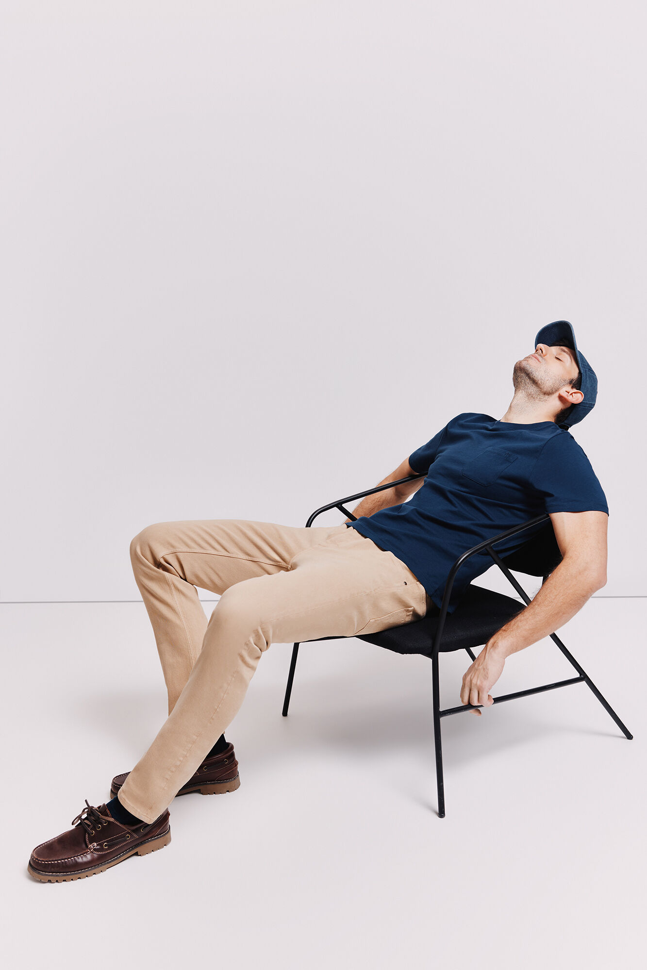 Milano Playera b&aacute;sica con bolsillo Navy