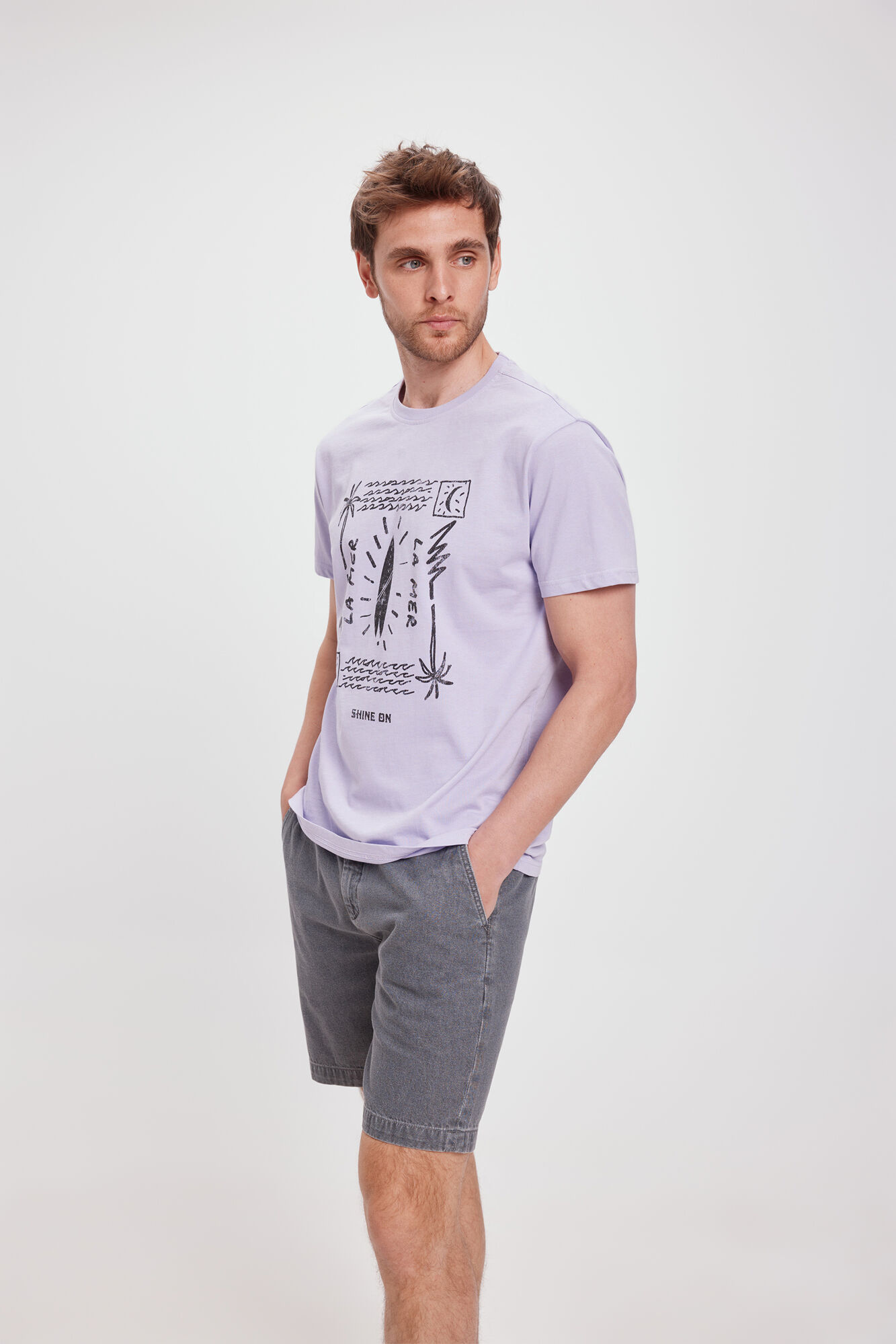 Milano Camiseta Estampada Naranja