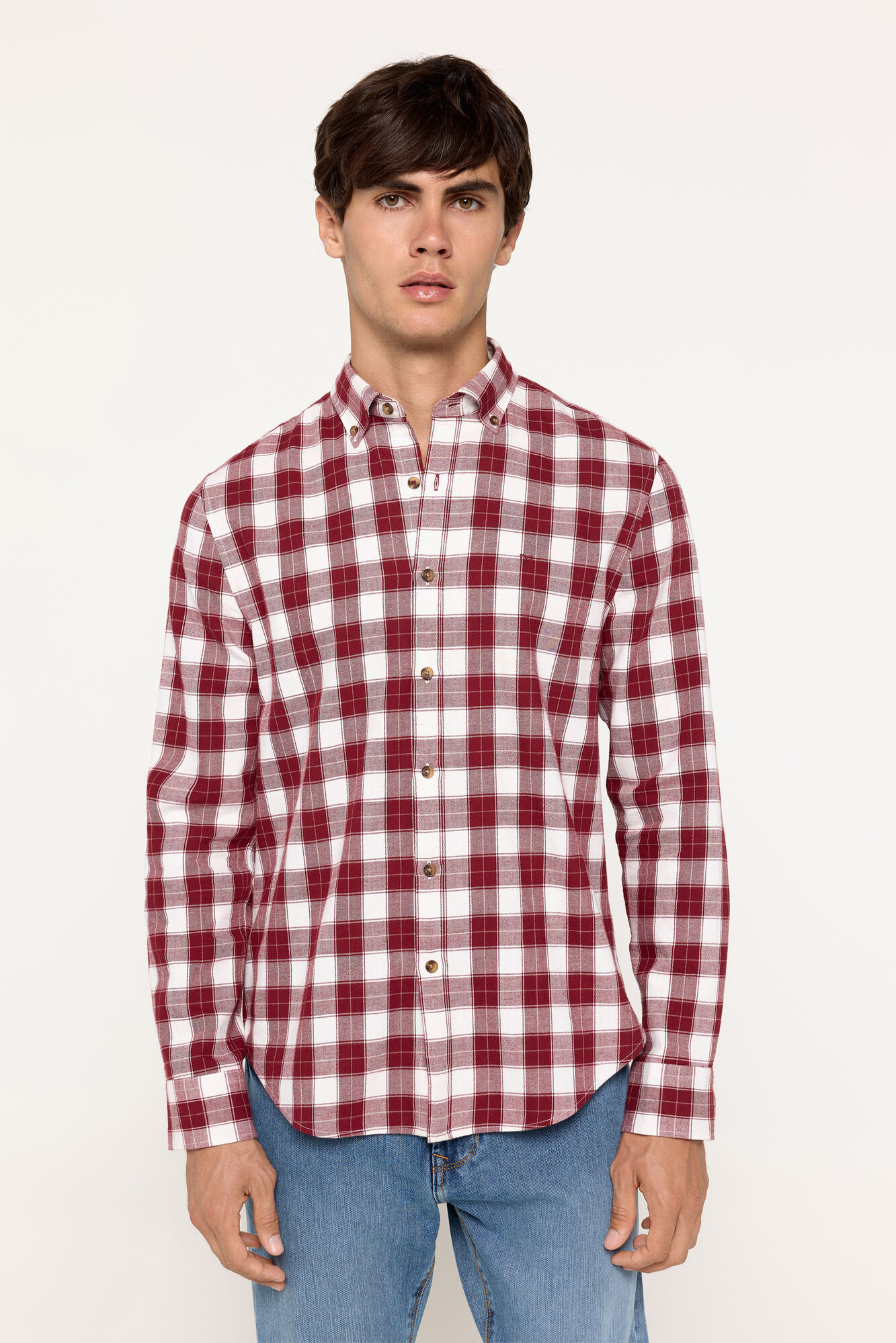 Milano Camisa Twill Cuadros