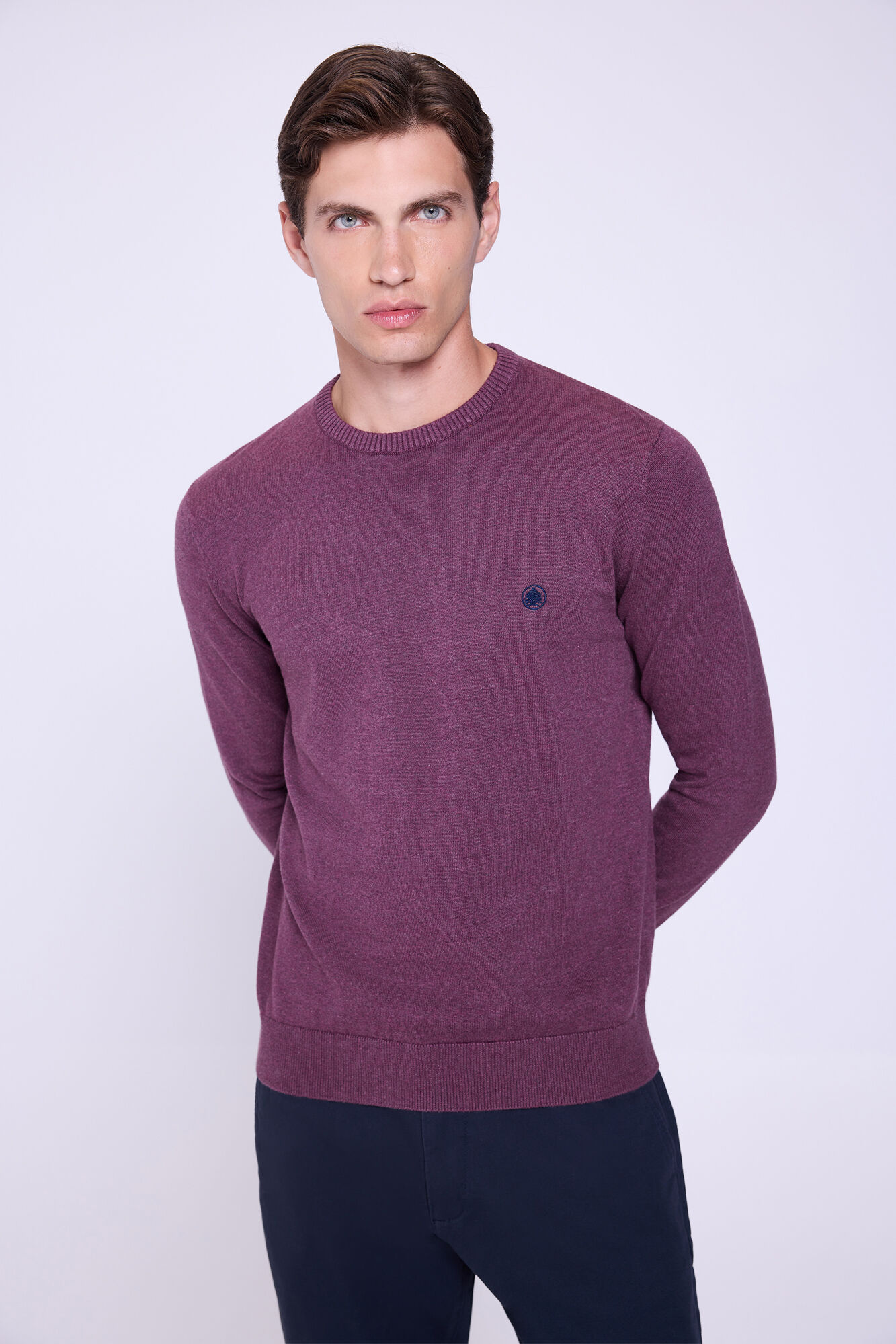 Springfield Jersey b&aacute;sico de cuello redondo 