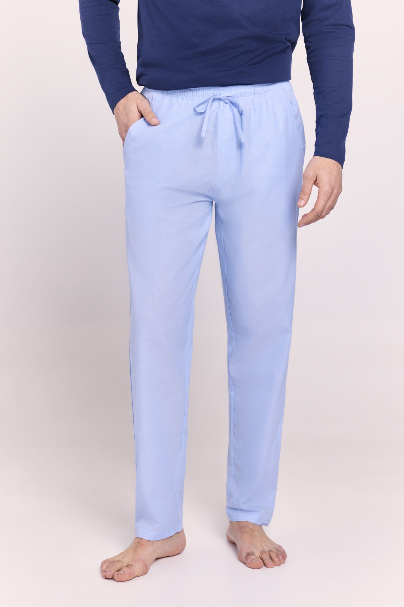 Milano Pijama de tejido y tela Navy