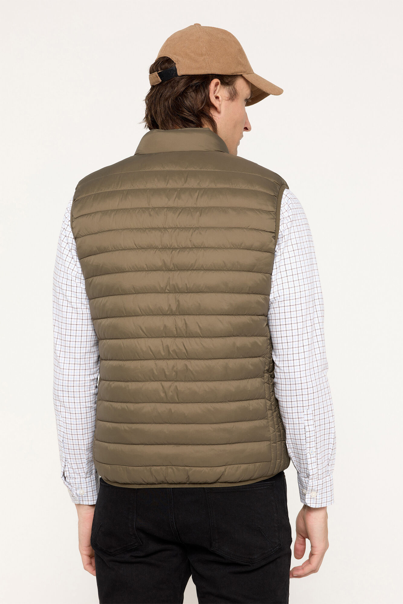 Milano Chaleco cremallera reversible Kaki