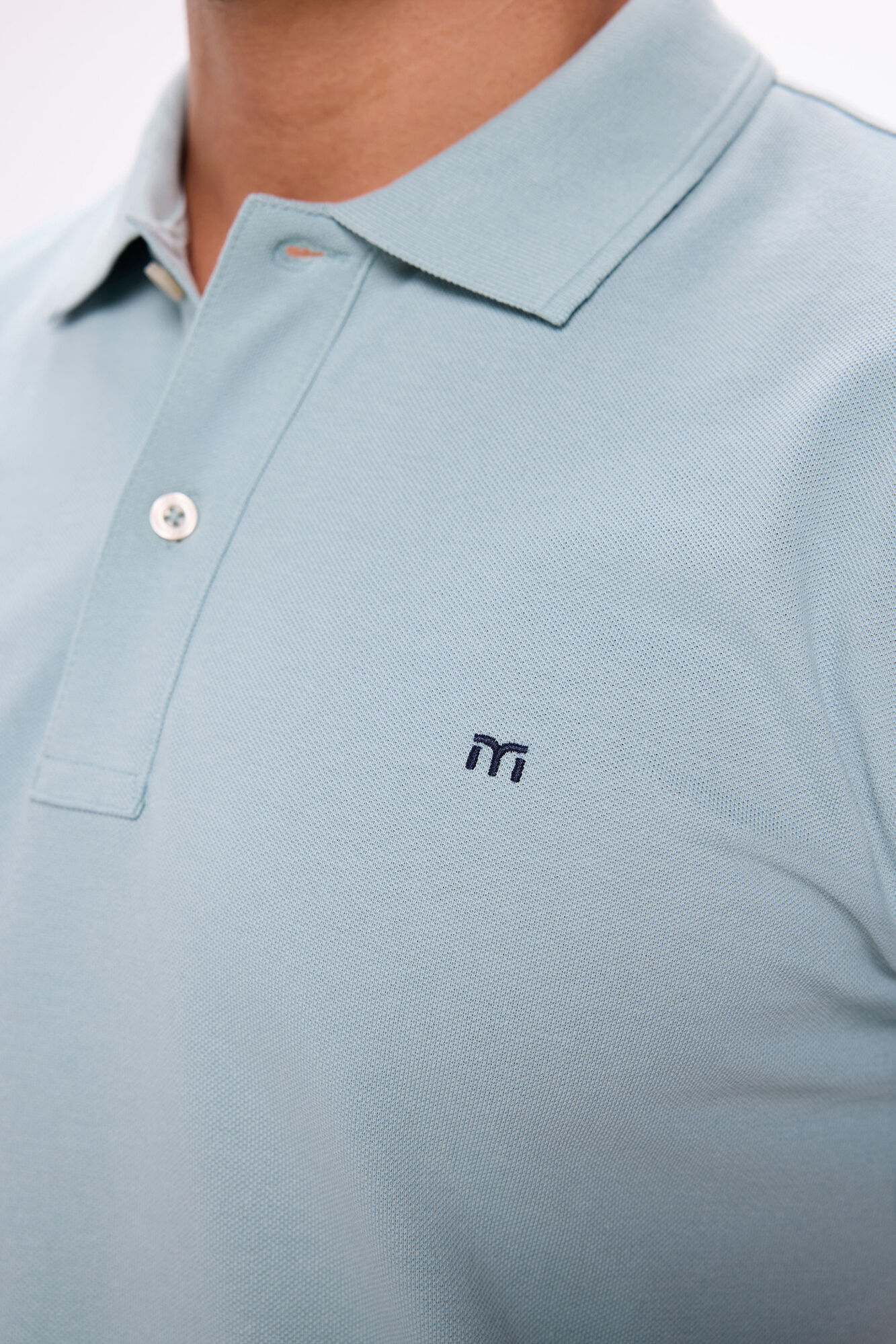 Milano Polo b&aacute;sico de piqu&eacute; Azul