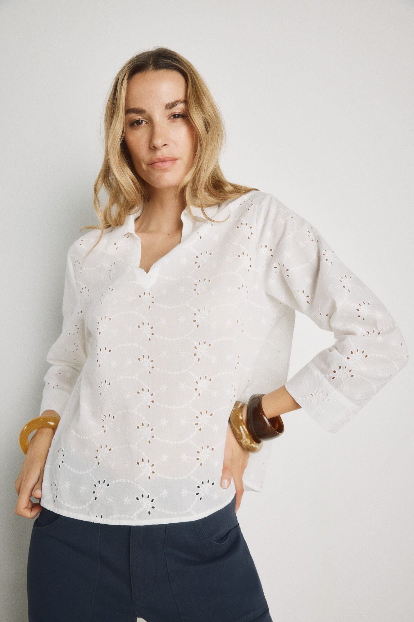 Milano Blusa manga larga Blanco