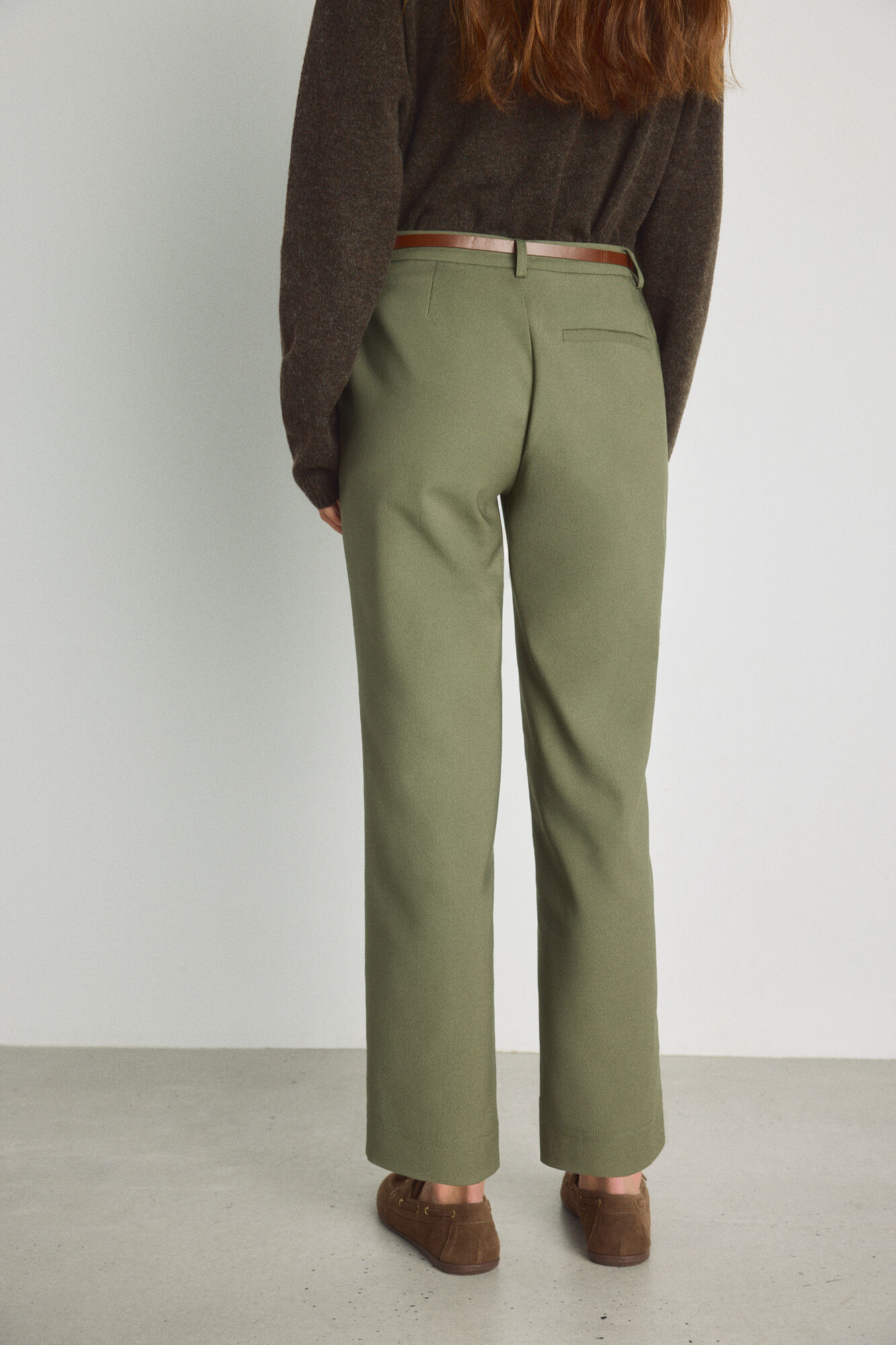 Milano Pantal&oacute;n chino con cintur&oacute;n Gris