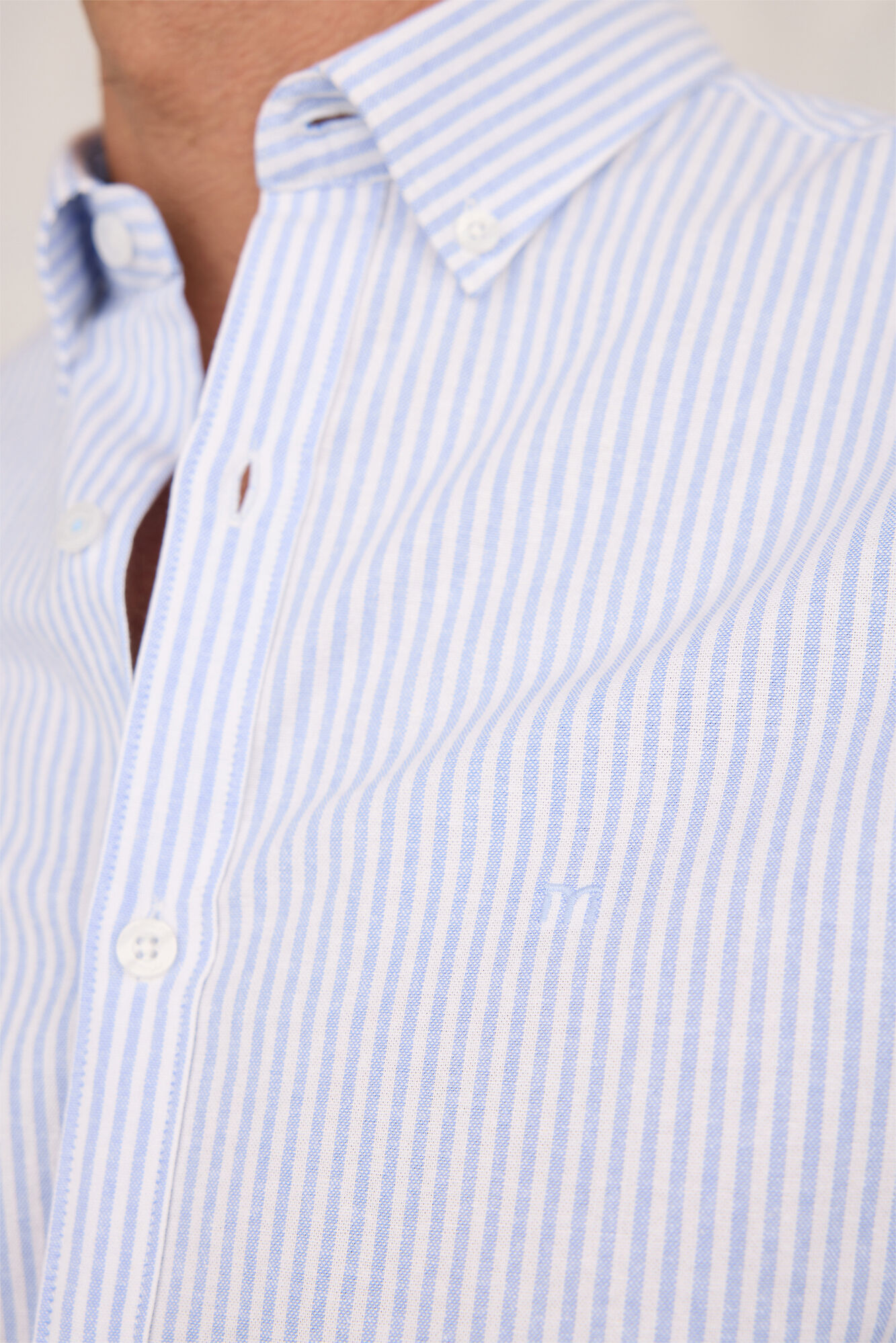 Milano Camisa deportiva a rayas  Azul Claro