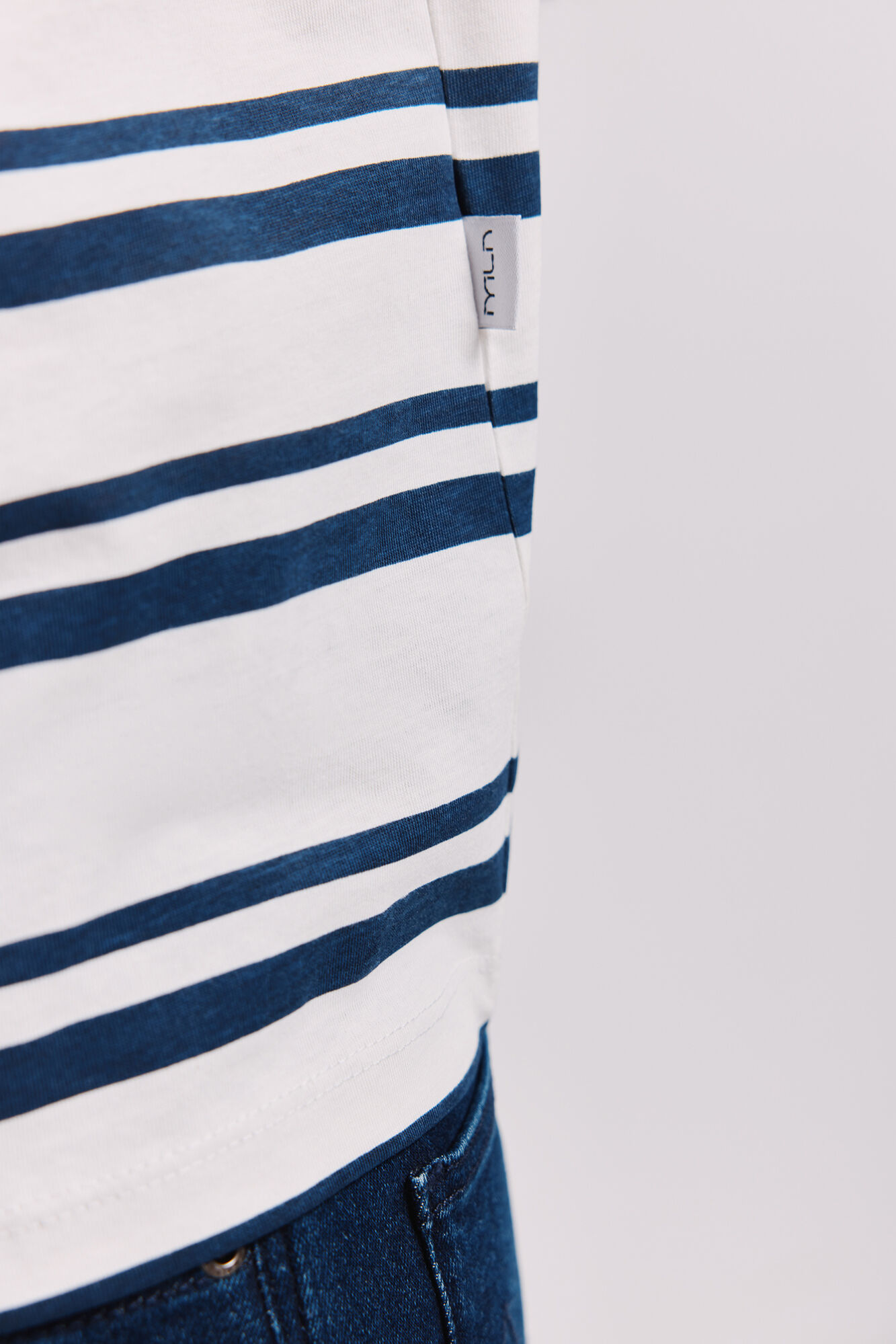 Milano Playera a rayas Navy