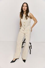 Milano Pantal&oacute;n sastrero Beige