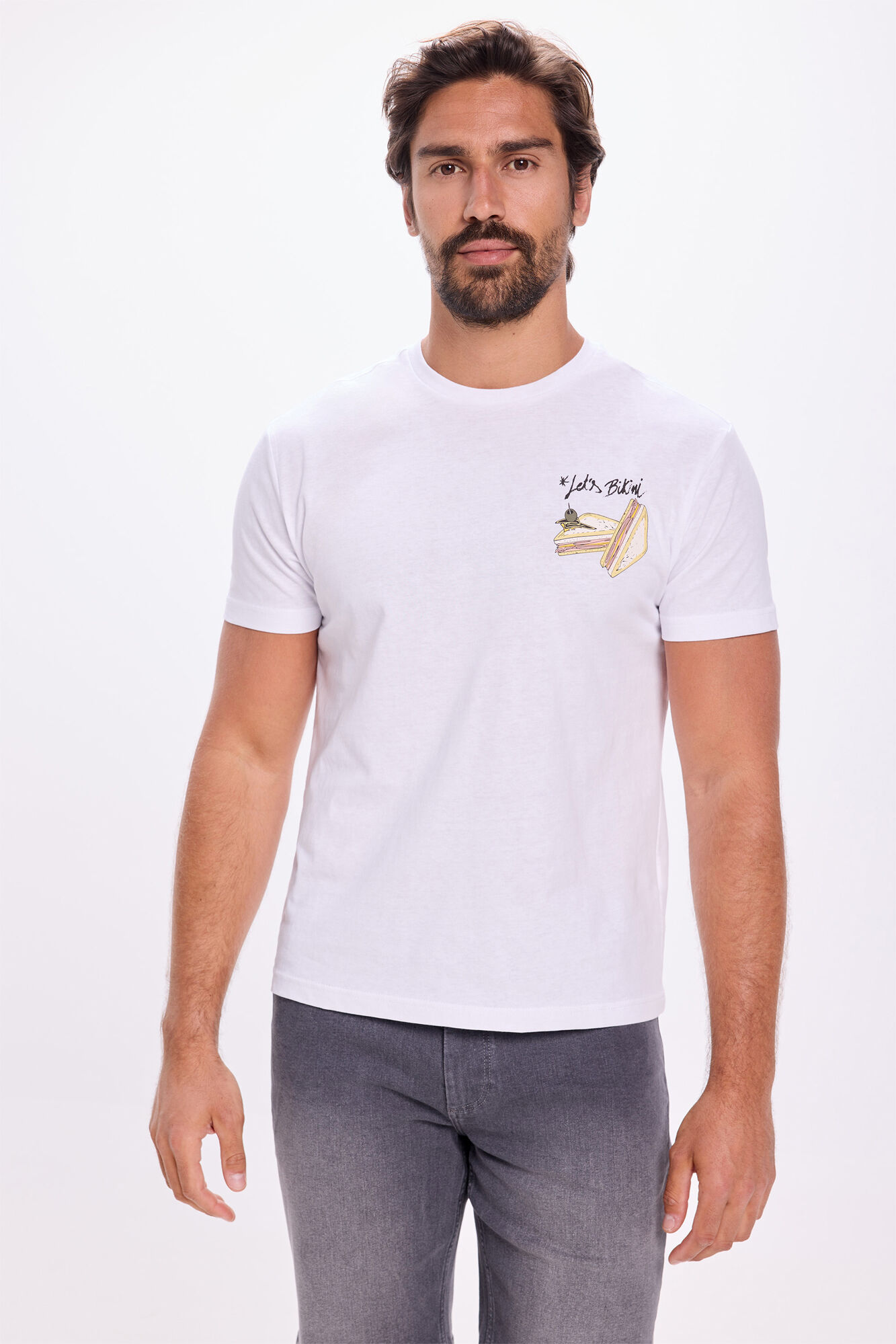 Milano Playera estampada Blanco