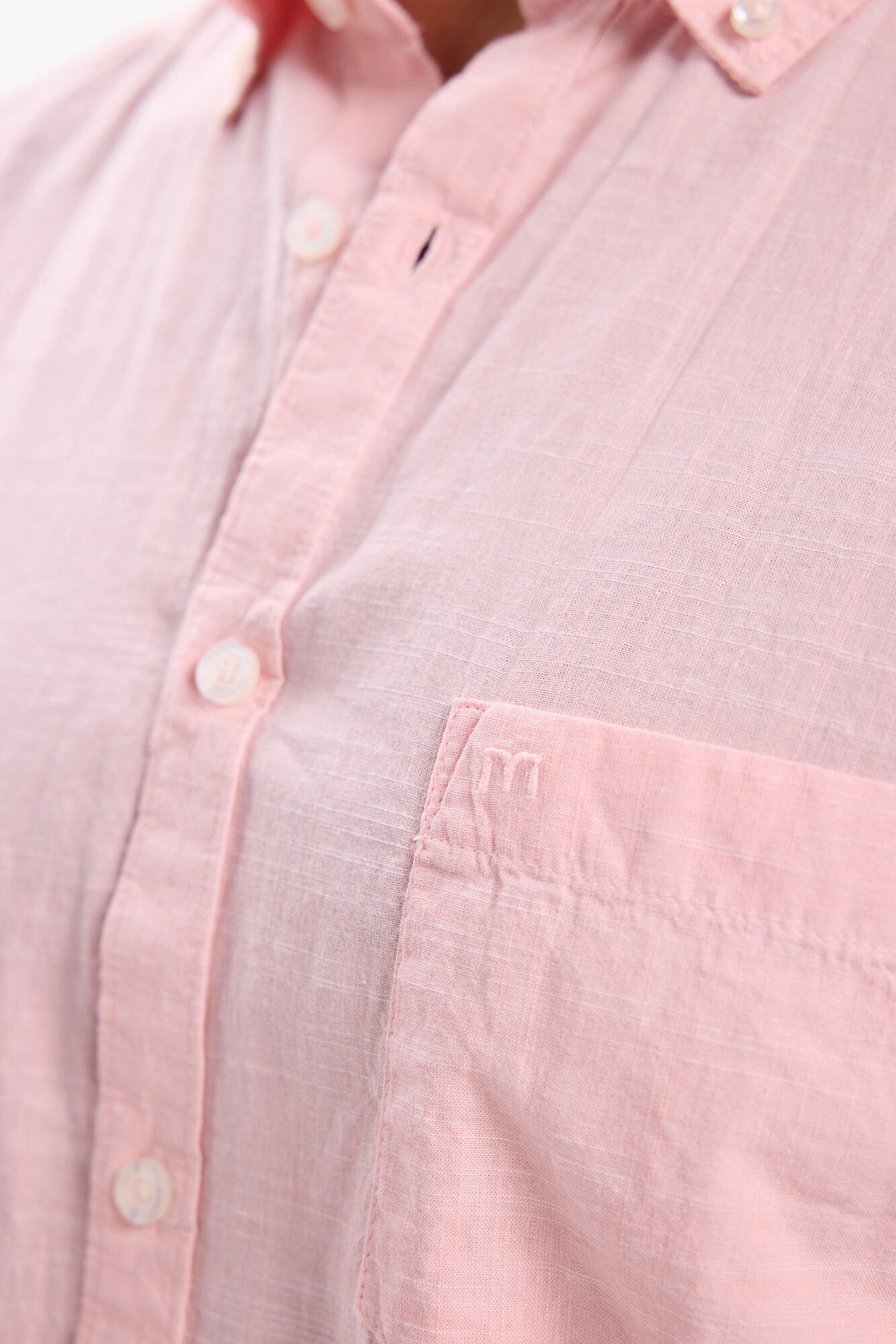 Milano Camisa Slub Lisa Rosa