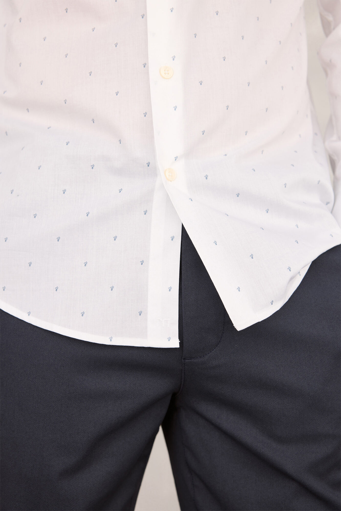 Milano Camisa de vestir de popel&iacute;n Blanco