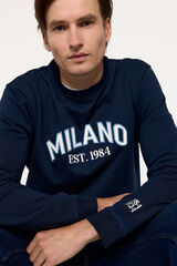 Fifty Outlet Sudadera básica aniversario Navy