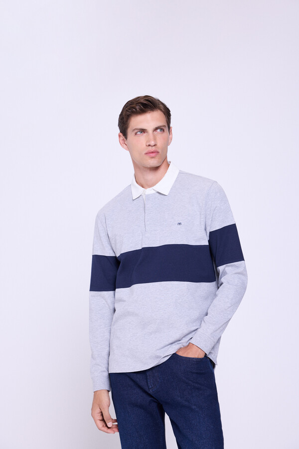 Springfield Rugby Polo Polo de rugby bicolor | Polos de hombre | Springfield-MX