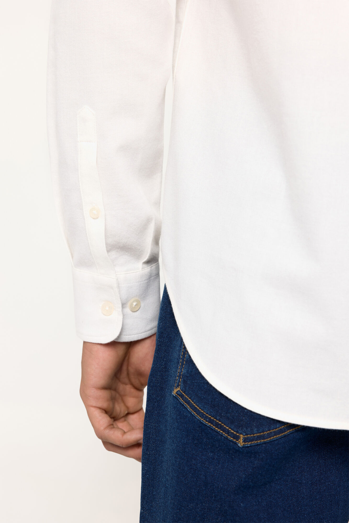 Milano Camisa Twill Lisa Marfil