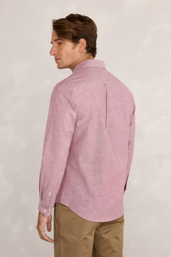 Milano Camisa deportiva Oxford Granate
