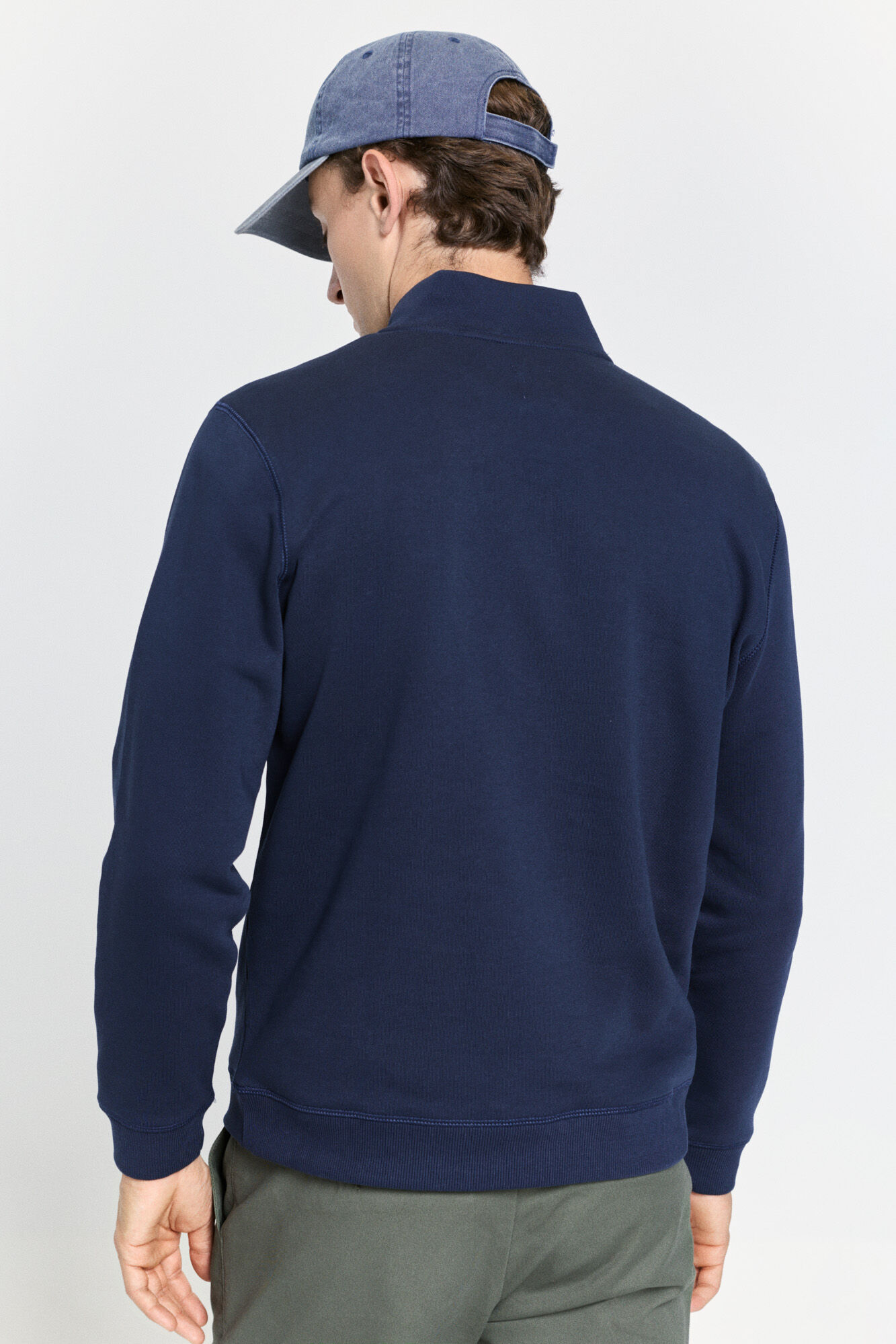 Milano Sudadera con logo de semi-cisne Navy