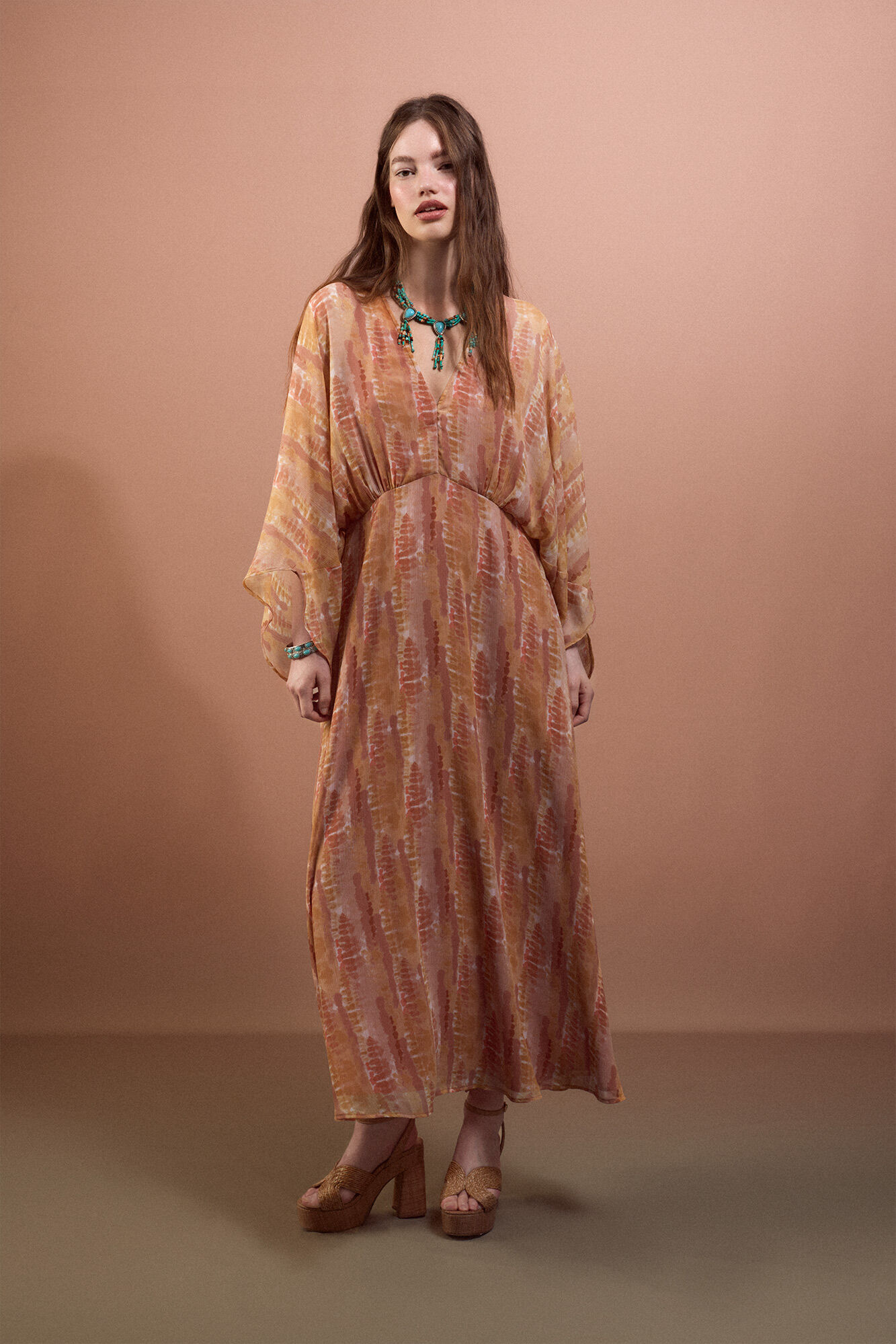 Slowlove Vestido estampado fluido