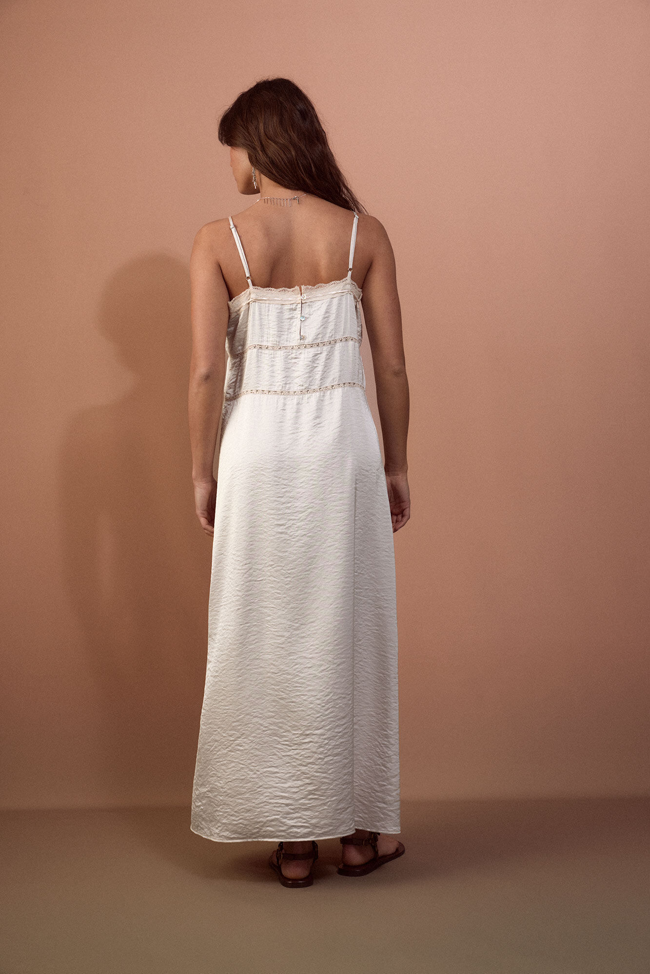 Slowlove Vestido lencero satinado Multicolor