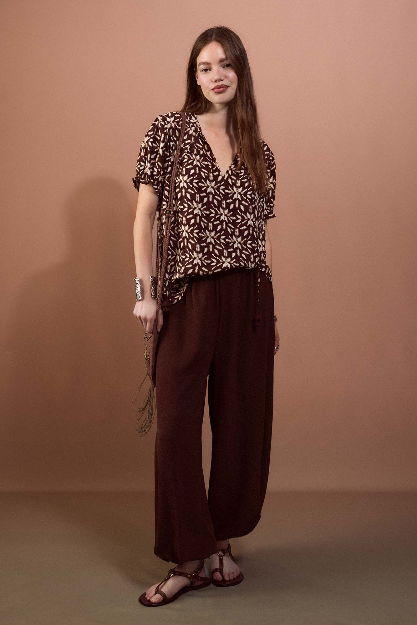 Slowlove Blusa estampada
