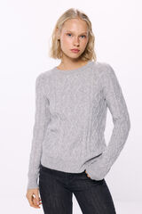 Springfield Suéter estructura ochos gris