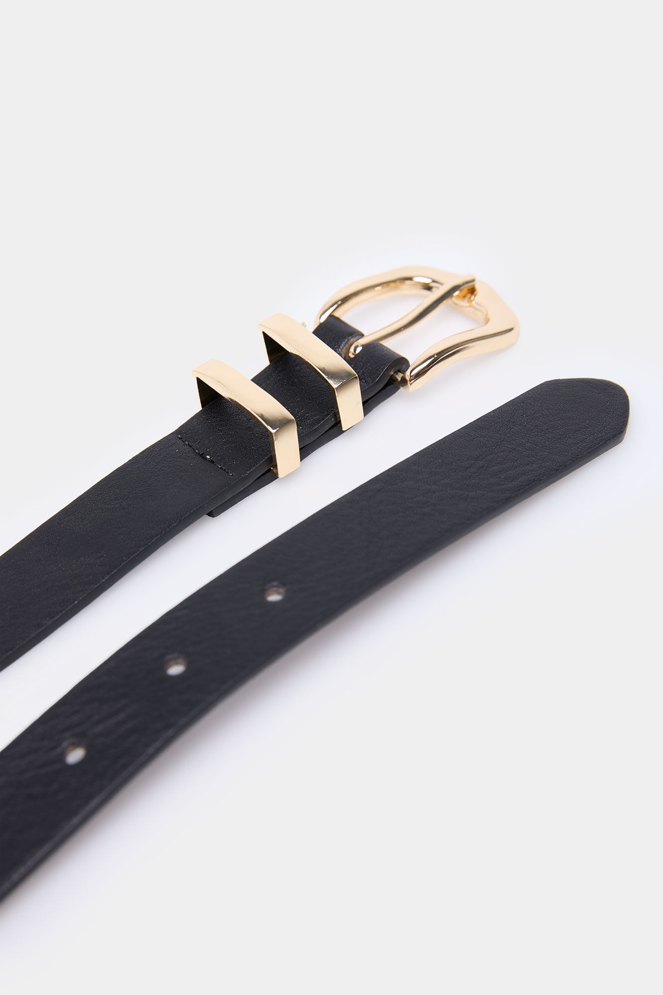 Springfield Cintur&oacute;n doble trabilla met&aacute;lica negro