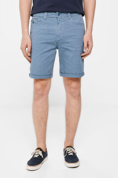 Springfield Bermuda vaquera 5 bolsillos slim lavada azul