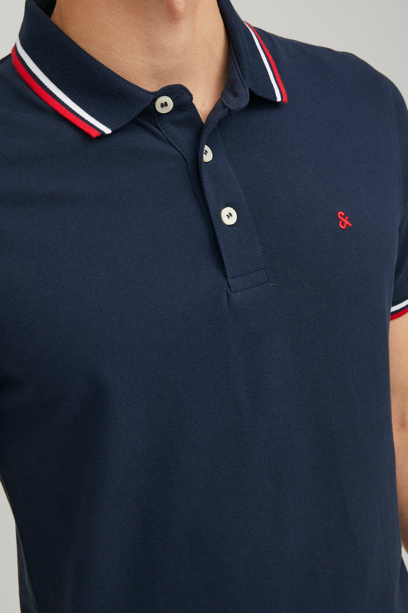 Jack & Jones Polo slim fit azul tinta