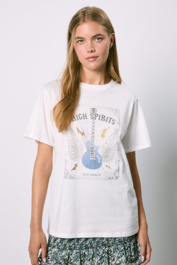 High Spirits Playera Freedom estampado